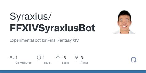 bot ffx|Syraxius/FFXIVSyraxiusBot: Experimental bot for Final Fantasy XIV .